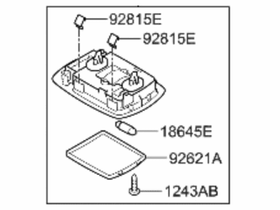 2023 Hyundai Santa Fe Hybrid Interior Light Bulb - 92620-1U000-YGE