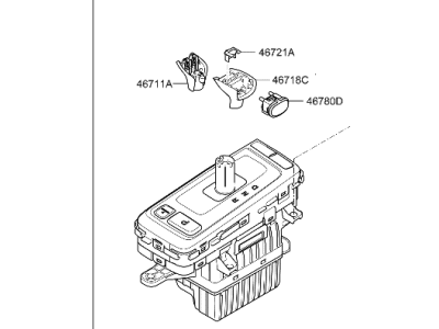 Hyundai Genesis G80 Automatic Transmission Shift Levers - 46700-B1350