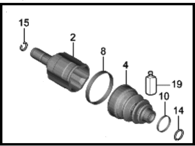 2022 Hyundai Elantra CV Joint - 495L3-AB200