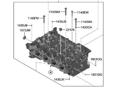 2020 Hyundai Sonata Hybrid Cylinder Head - 5N21G-2JA03