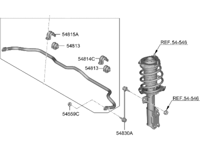 Hyundai Elantra N Sway Bar Kit - 54810-IB000