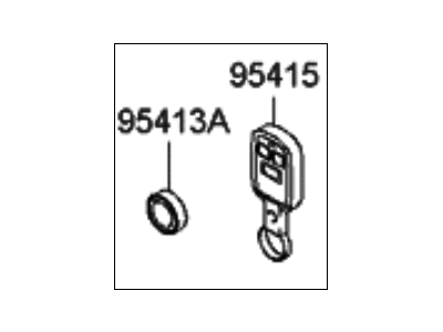 2000 Hyundai Santa Fe Transmitter - 95411-3A200