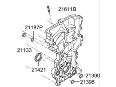 Hyundai Elantra Timing Cover - 21350-2E301