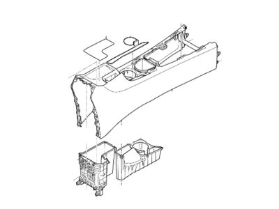 2022 Hyundai Ioniq Center Console Base - 84610-G2020-T9Y