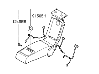 Hyundai Genesis G80 Armrest - 89905-B1040-PPR