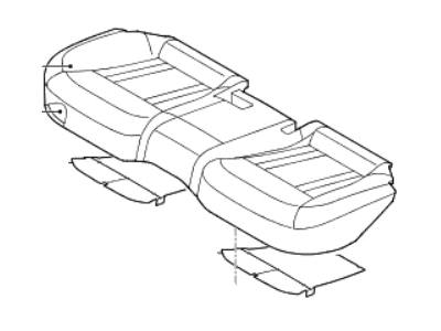 Hyundai 89100-B1100-PHS Cushion Assembly-Rear Seat