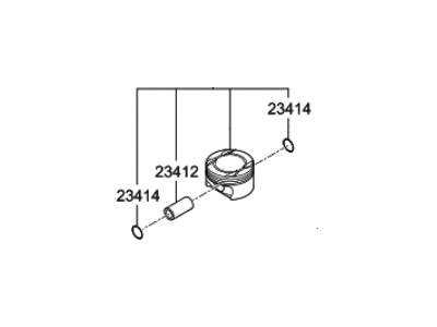 2022 Hyundai Genesis G90 Piston - 23041-3FAA0