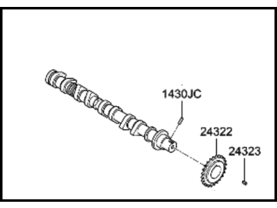 Hyundai 24100-26600 Camshaft Assembly-Intake