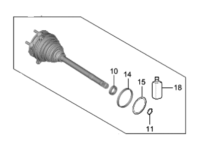 Hyundai Elantra N CV Joint - 497R1-IB100