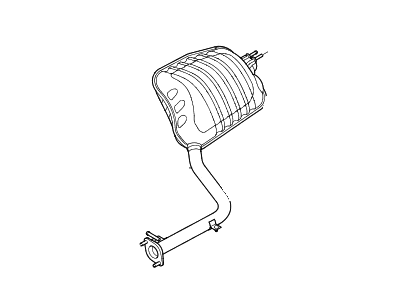 2018 Hyundai Genesis G80 Muffler - 28711-B1250