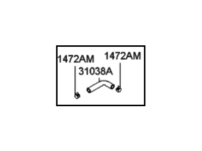 2004 Hyundai Accent Crankcase Breather Hose - 31038-25750