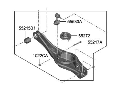 2022 Hyundai Kona N Control Arm - 55210-I3000