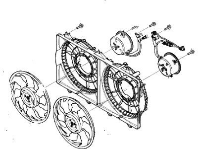 2016 Hyundai Tucson Fan Motor - 25380-4W000