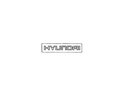1995 Hyundai Elantra Emblem - 86331-28500-GN