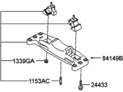 2013 Hyundai Equus Engine Mount Torque Strut - 21830-3N300