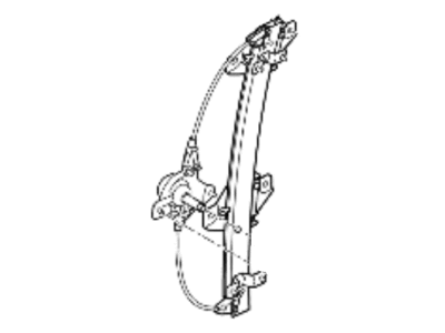 Hyundai 83401-1R110 Rear Left Power Window Regulator Assembly