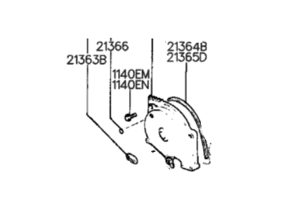 1989 Hyundai Sonata Timing Cover - 21360-32600