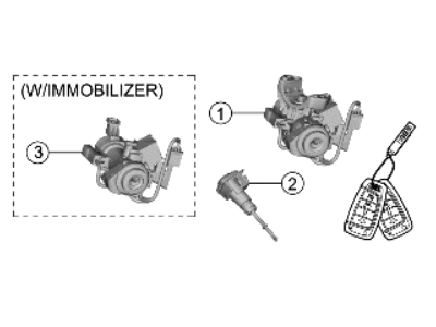 Hyundai Elantra Door Lock Cylinder - 81905-AA050