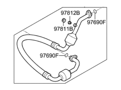 2017 Hyundai Genesis G80 A/C Hose - 97763-B1310