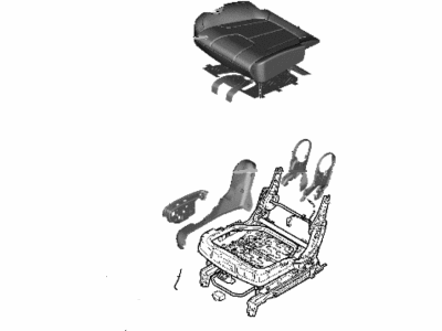 Hyundai 89200-S2400-NGX Cushion Assembly-RR Seat,RH