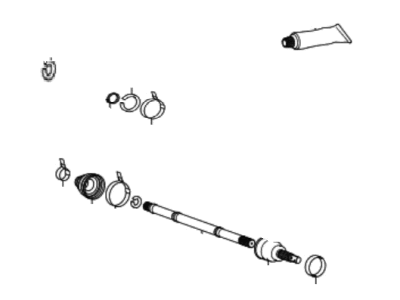 1999 Hyundai Sonata Axle Shaft - 49508-38J00