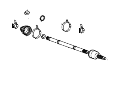 1999 Hyundai Sonata Axle Shaft - 49506-38600