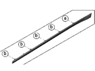 Hyundai 87731-T1001 GARNISH ASSY-RR DR SIDE LH