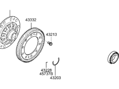 Hyundai Elantra N Transfer Case Bearing - 43229-24600