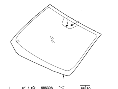2012 Hyundai Elantra Windshield - 86110-3Y331