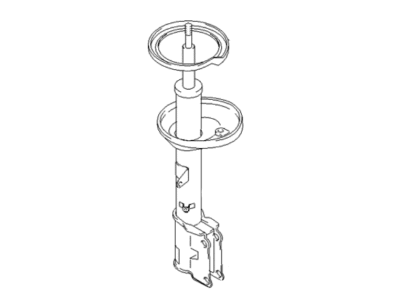 Hyundai 55351-2C000 Rear Left-Hand Shock Absorber Assembly