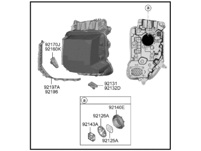 Hyundai Palisade Headlight - 92102-S8610