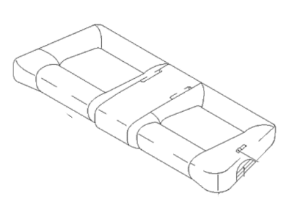 Hyundai 89100-2C110-GAB Cushion Assembly-Rear Seat