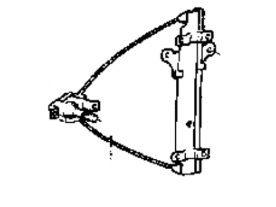 1995 Hyundai Sonata Window Regulator - 83401-34000