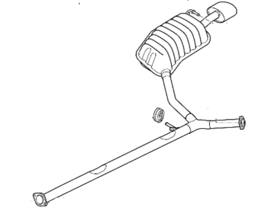 2011 Hyundai Sonata Muffler - 28711-3Q450