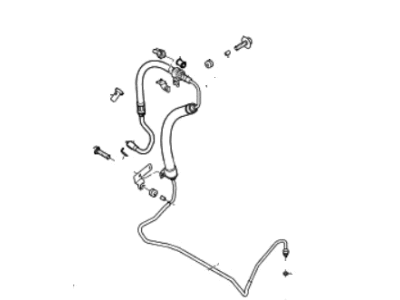 2009 Hyundai Veracruz Power Steering Hose - 57510-3J010