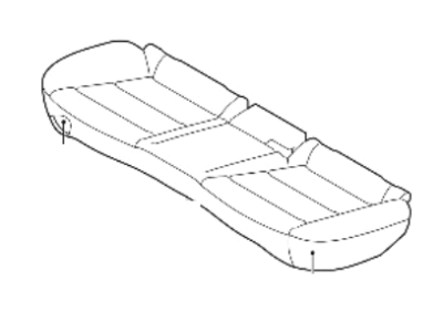 Hyundai 89100-F2001-SVS Cushion Assembly-RR Seat