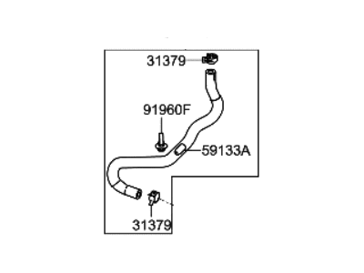 2021 Hyundai Veloster Brake Booster Vacuum Hose - 59130-J3350