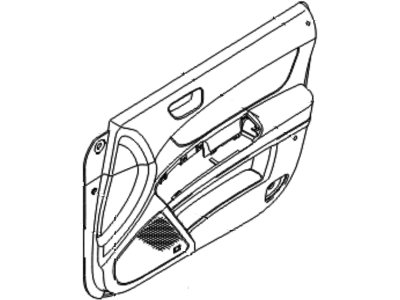 Hyundai 82360-3K010-QD Front Door Armrest Assembly Right