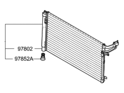 Hyundai 97606-D2310 Condenser Assembly-Cooler