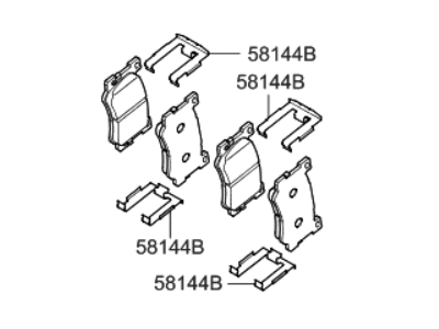 Hyundai Genesis G80 Brake Pad Set - 58101-B1A31