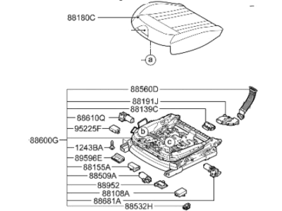 Hyundai 88200-B1870-PPW Cushion Assembly-Front Seat,Passenger