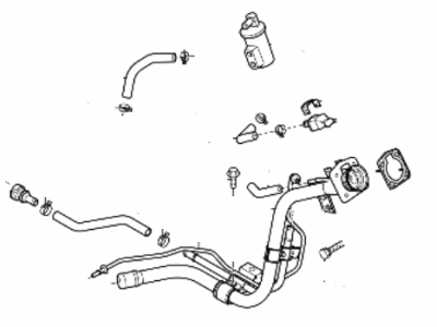 Hyundai Sonata Hybrid Fuel Filler Hose - 31030-E6511