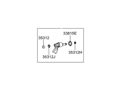 Hyundai Fuel Injector - 35310-2B350