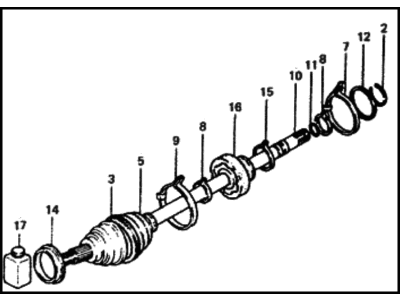 Hyundai Excel CV Joint - 49507-21000