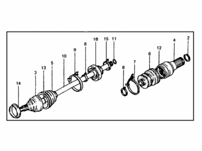 Hyundai 49501-21011 Joint Assembly-Constant Velocity L