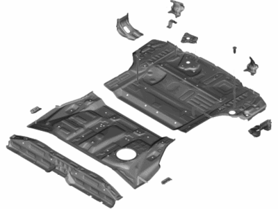 Hyundai 65510-S2000 Panel Assembly-Rear Floor