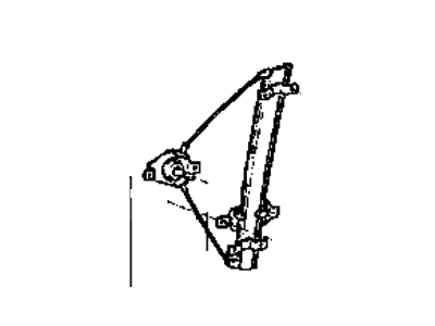 1991 Hyundai Excel Window Regulator - 82402-24000