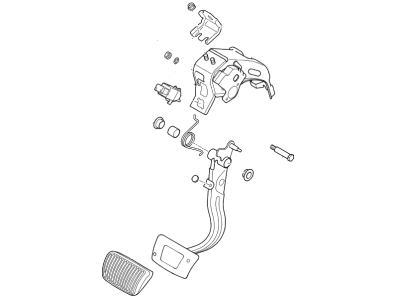 2019 Hyundai Sonata Hybrid Brake Pedal - 32800-M9100