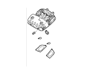 Hyundai 92810-F2000-TTX Overhead Console Lamp Assembly