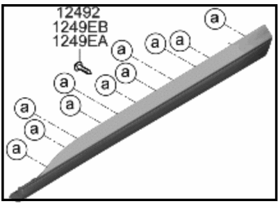 2023 Hyundai Palisade Door Moldings - 87722-S8SA0